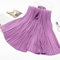 Schal Damen Perlen Chiffon Faltenrock Mit Turban Für Damen High-End-Mode Turban Seide Schal-25 Hellviolett_85 * 180Cm