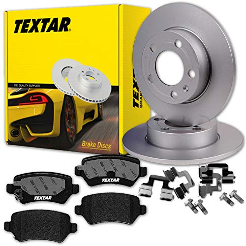 TEXTAR BREMSSCHEIBEN 264mm+ BELÄGE HINTEN 264x10mm // für KFZ mit 5-Loch-Felge // LUCAS-Bremse