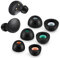 Memory Foam Tips for Samsung Galaxy Buds 2 / Plus, No Silicone Eartips Pain, Anti-Slip Ear Tips, Fit in the Charging Case, Reducing Noise Earbuds, 3 Pairs (Mixed Sizes S/M/L, Black)