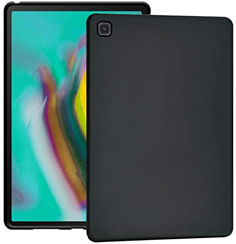CoolGadget Hülle kompatibel mit Samsung Galaxy Tab S5e 10.5 Silikon Schutzhülle Tablet Cover TPU Case - Schwarz/matt