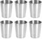 MOPOIN Tasses en Acier Inoxydable, 6pcs 250ml, Empilables et Réutilisables pour Boire, Gobelet pour Voyage Camping Boisson Bière Whisky