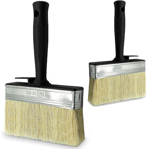 2 Pcs Fence Block Brush Set for Large Paint Brush | Ideal As Fence Paint Brushes, Decking Paint Brush, Decking Brush, Fence Brush, Shed, Outdoor