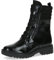 CAPRICE Damen Stiefeletten zum Schnüren Memotion Lack mit Reißverschluss Weite G, Schwarz (Black Comb), 36 EU