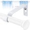 Bastoni per tende INFLATION - Bastoni per tende da esterno resistenti da 76 a 116 cm - Bastoni per tende bianchi opachi regolabili da 1,6 cm per patio, porta scorrevole in vetro, soggiorno
