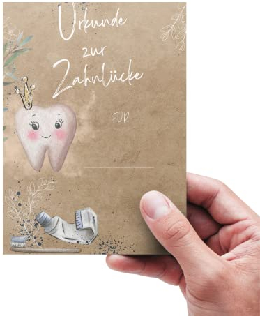 My-Little Zahnfee Set | 20 verschiedene Milchzahn Karten (Zertifikat, Meilenstein, Wissen)