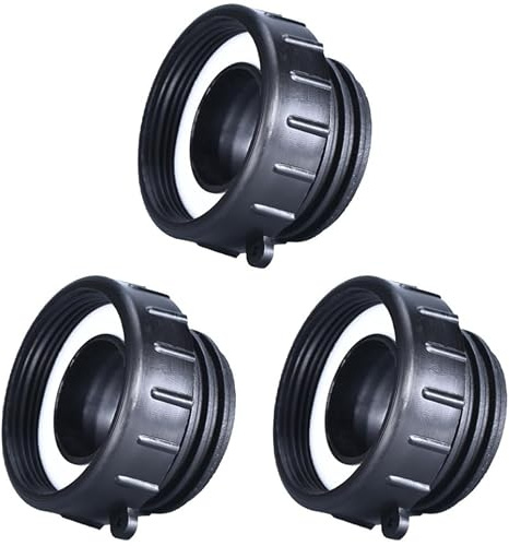 TEHAUX 3stücke Ibc Tote Adapter Für Feingewinde Grobgewinde Hochwertiges Kunststoffmaterial Chemikalienbeständig Für Wassertanks Und Regentonnen