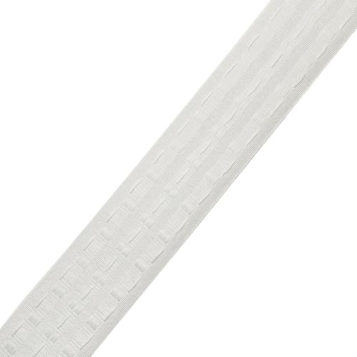 WANYIG Gardinenband zum Aufnähen Kräuselband Gardinen75 mm Breit Vorhang band Faltenband Bleiband für Gardinen Haken (3M)