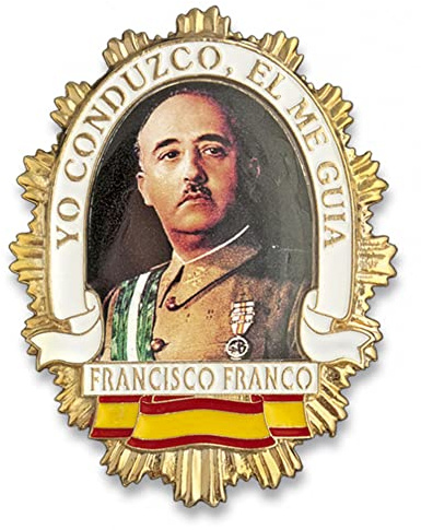 Outletdelocio. Placa Metalica Francisco Franco. Especial para Cartera de Bolsillo