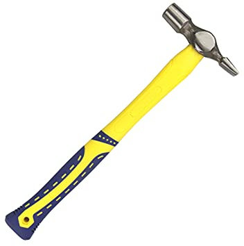 Werkzeughammer Professioneller Eisenhammer, Blechhammer Spitzhammer Flachkopf Entenschnabelhammer Elektriker Schweißwerkzeuge Multifunktionshammer (Größe: 25 mm) (mehrfarbig)