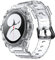 System-S Custodia e cinturino 40mm TPU per Samsung Galaxy Watch 5 4 Smartwatch Trasparente, trasparente, Eine Grösse