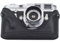 MRZHOUCASE Halbtasche aus echtem Rindsleder für Leica M2 M3 M4 M6 M7 MP Filmkameras (schwarze Hülle mit ASA/ISO-Kartenfach)