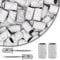 200pc 240 Grit Nail Sanding Bands for Manicures & Pedicure, White