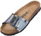 Palado Pantoletten Damen Malta EGS Metallic - bequeme Sandalen Made in Spain - Hausschuhe mit dämpfendem Kork-Fußbett - modische Sommerschuhe Grau UK9,5 - EU43
