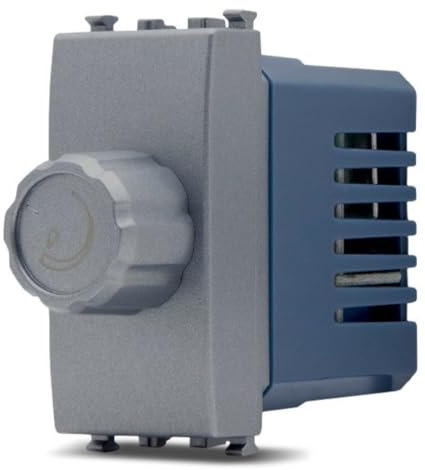 TOT ELECTRIC DIMMER Grigio scuro Frutti elettrici compatibili con Vimar Arke per placche supporti