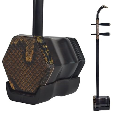 Schwarzes Sandelholz Erhu Zwei Saiten Chinesische Violine Geige Traditionelle Nationale Musikinstrumente Mit Gratis Zubehör Und Koffer Für Einsteiger Einsteiger