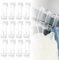 Fengxunzmm 12 Piezas Gancho de Radiador Baño, Ganchos de Toalleros de Baño, Colgador de Toallas para El Baño, Gancho de Toallero Ducha, para Baño, Cocina (Transparente)