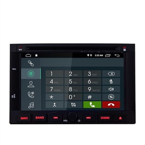 Wivplex Lecteur multimédia de Voiture Carpayl Android 11, for Peugeot, 3005 3008 5008, for Partenaire, Berlingo stéréo GPS Navi DVD DSP 2 Din autoradio Lecteur multimédia Radio