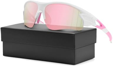 DIUWEU Polarized Cycling Glasses,Safety Goggles UV400 Protection,Running Fishing Driving Hiking Ski Bike Glasses, Sports Sunglasses Revo Tac Outdoor Include 6 Colors for Men Women Youth