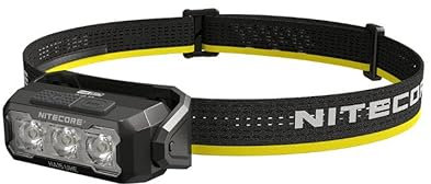 Nitecore HA15 UHE Stirnlampe (mit 1x AA-Batterie), schwarz