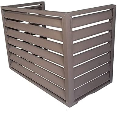 Zaunschirm für Klimaanlagen, Außen-Mülleimergehäuse, Blumenregal-Rollläden, Klimaanlagenabdeckung aus Aluminiumlegierung für Außengeräte, Metall-Pflanzenständer, Sichtschutz, Blumenregal (FA