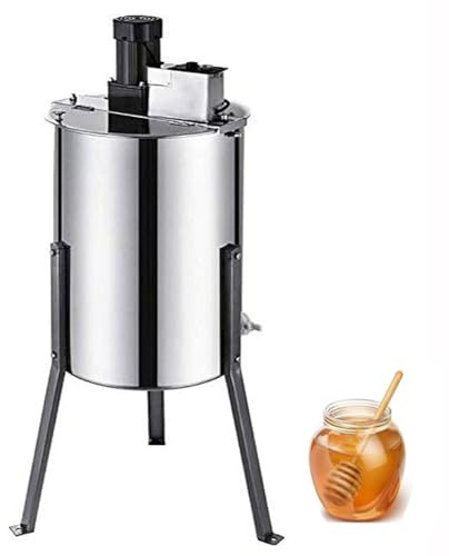 MiBoce Electric Honey Extractor, 3 Frames Honey Spinner Extractor, Adjustable Speed, Stainless Steel Bee Extractor, for Home and Professional Beekeepers
