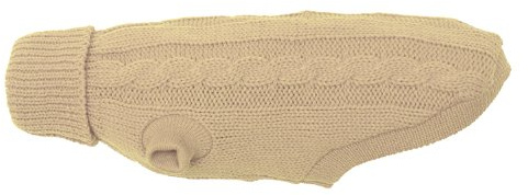 Wolters Cat&Dog 39201 Zopf-Strickpullover 20 cm, beige