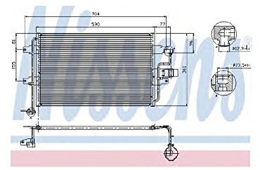 Nissens 94838 Kondensator, Klimaanlage