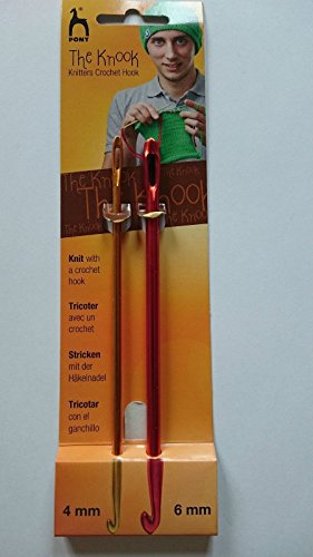 Pony Knooking Set - Aluminium - 4 und 6 mm, Kunststoff, Mehrfarbig, 8.7 x 5.9 x 40 cm, 1 Einheiten