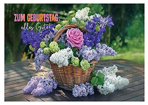 Depesche 4755-005 Glückwunsch-Karte zum Geburtstag mit 3D Motiv, Geburtstagskarte, ca. 12,5 x 17,5 cm groß, inkl. passendem Umschlag, ohne Innentext