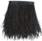 Sowder Straußenfeder-Borte, Fransen mit Satinband, für Kleidung, Kostüme, Nähen, Dekoration, 183 cm Schwarz