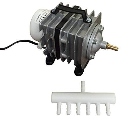 Finest-Filters Pond Air Pump Koi Fish Pond Hydroponic Piston Compressor Fish Tank Aquarium 20-90l/m (40 Litres/Min)