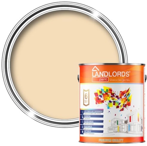 Landlords Weather Shield Smooth Masonry Paint | Storm Proof, Scrub Resistance & Waterproof | Weatherproof Technology Designed with Acrylic Resin for Ultimate Protection 1L Matchstick