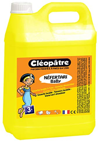 Cléopâtre - PGBB5-8 - Peinture Gouache Néfertari Baby - Jaune Primaire - Bidon 5 L