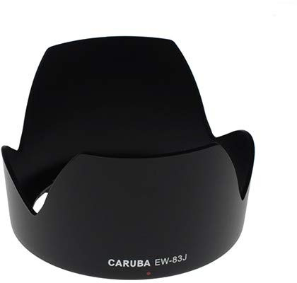 Caruba EW-83J Objektivdeckel (Petal, Canon EF-S 17-55mm f/2.8 is USM, Schwarz)