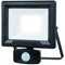 Luceco LED Eco Slimline Floodlight with PIR Sensor, 30 Watts, Black