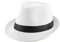 Faletony Chapeau Fedora unisexe Trilby Chapeau de paille d'été Panama Chapeau de soleil, blanc, Taille unique