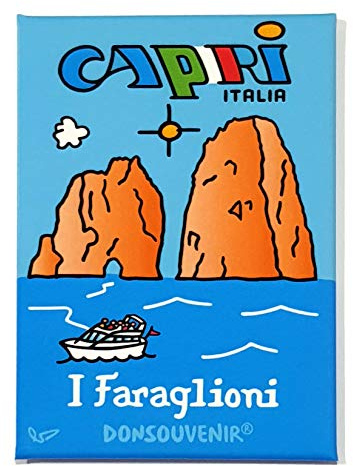 DONSOUVENIR Magnetisch Capri - Italien. Modell: I FARAGLIONI