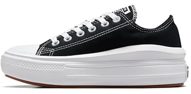 Converse Women's Chuck Taylor All Star Move Gymnastics Shoe, Black/White/White,7.5 UK (41 EU)