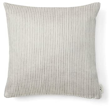 TOM TAILOR Unisex Home Gestreifte Kissenhülle Grey-White,50/50,I703,2500