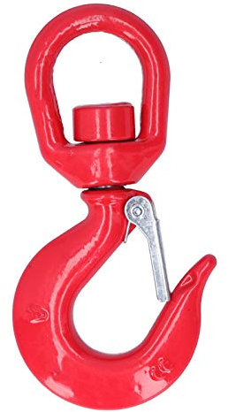 Gancho de Grúa, Polipasto de Elevación de Gancho Aleación de Acero con pestillo de seguridad Tipo de mordaza americana y tipo de ojo Gancho de elevación, para Industria, Construccion, Entre Otros Usos