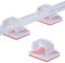 50 Stück Kabelhalter Selbstklebend, Kabelschellen Kabelclips Hochviskose Kabelklemmen Schreibtisch Organizer Kabelmanagement Kabelführung für Ladekabel Wand Desk(Transparent)
