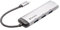 Verbatim USB-C Multiport Hub, USB C Adapter Made Aluminum for Laptops MacBooks and Smartphones, Multimedia Adapter Plug with Four USB 3.2 Gen 1 Ports, Silver