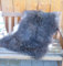 Felltrade echtes Gotlandfell Gotland Schaffell gelockt, Silbergrau, weiß, 120 x 80 cm, ökologisch gegerbt (Modell 6)