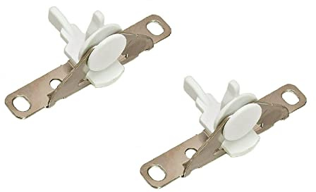 1 Pair x Genuine Hafele INDAUX Supra Metal Drawers Side Front Fixing Brackets (White)