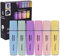 YIZOCENGUO Textmarker, Pastel Textmarker, Markierungsstift mit Meißelspitze, für Erwachsene, Kinder, Schüler, Büro, Schulbedarf - 6 verschiedenen Farben (6-Pastel)