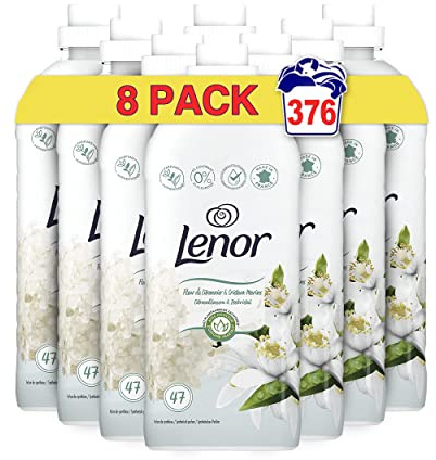 8er Pack - Lenor Weichspüler flüssig – Zitronenblüte & Meereskristall – 987ml / 47 Wäschen