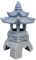 HH Home Hut Garden Solar Pagoda Ornament, Lantern Garden Outdoor Indoor Statue Zen Asian Japanese Decor for Landscape Balcony Decorations 25cm Tall
