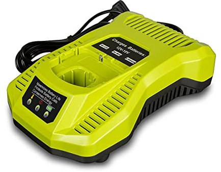 Chargeur de batterie 18 V pour outils sans fil Ryobi 18 V, chargeur de batterie Atcuji 18 V P117