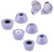 XIXKOLYU® 3 Paar Memory Foam Tips kompatibel mit Samsung Galaxy Buds 2 Pro, Keine Schmerzen durch Silikon-Ohrstöpsel, rutschfeste Ersatz-Ohrstöpsel, Größen S/M/L, Lila