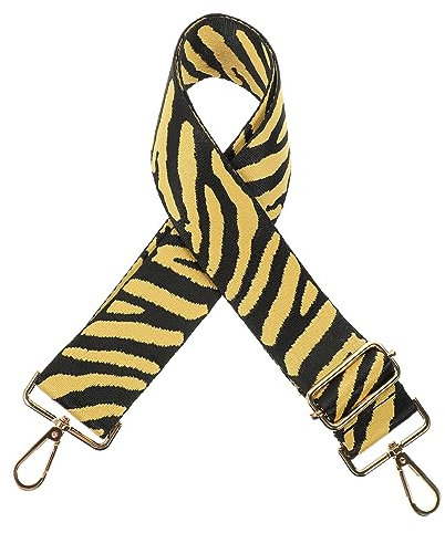 GALPADA Verstellbarer Breiter Schultergurt Aus Baumwolle Mit Gestreiftem Muster Modischer Taschengurt Als Dekoratives Accessoire Für Damenhandtaschen Und Umhängetaschen Langlebig Und Angen
